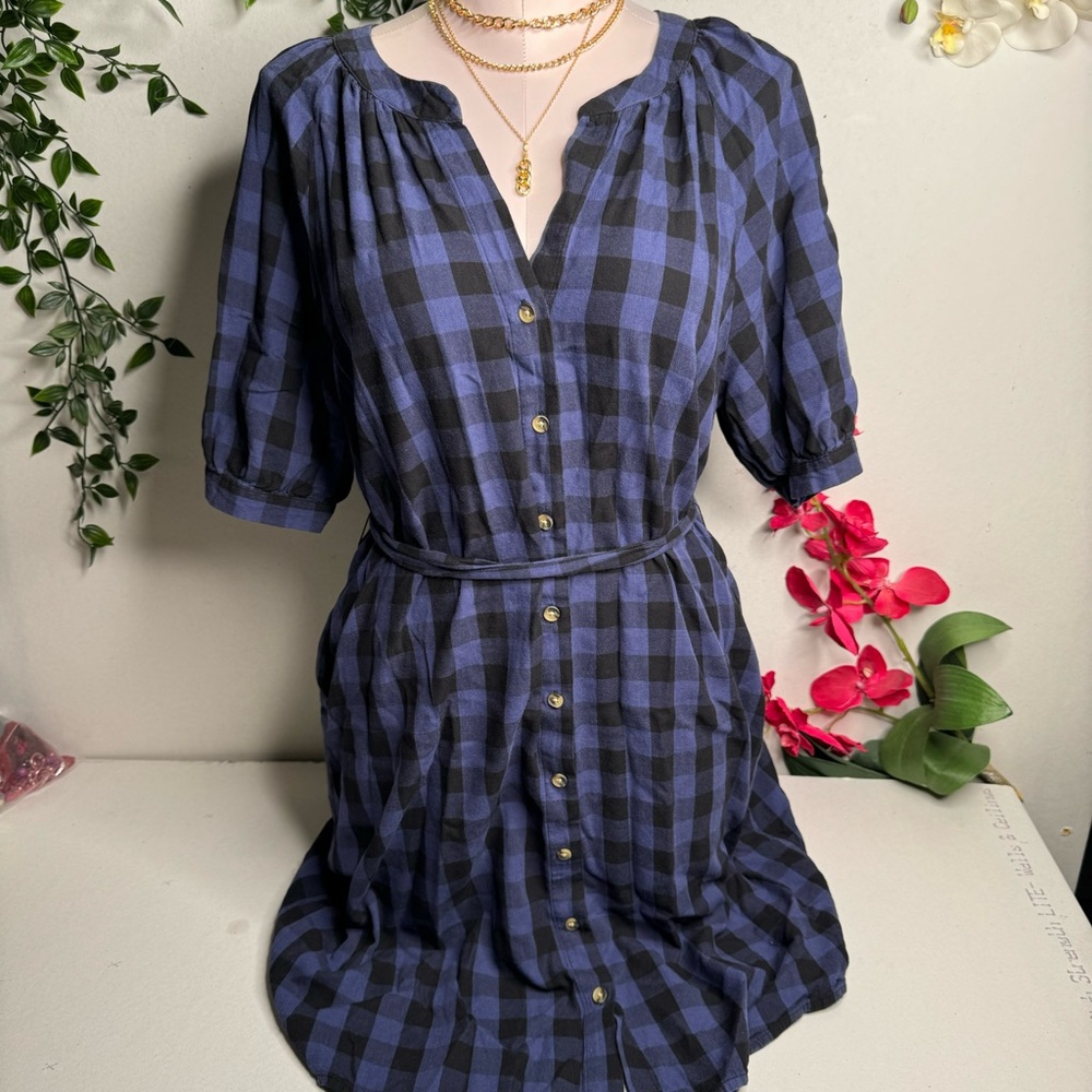 💙 Time & Tru Flannel Dress 💙